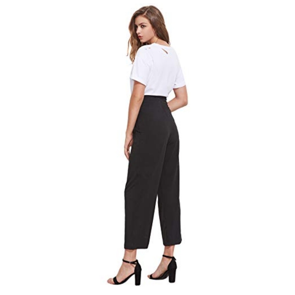Women's High-Waist Palazzo Pants - Picture 2 of 6
